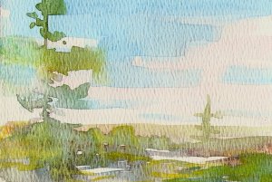 Watercolor Painting - April - Phil Morin